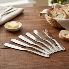 ROBERTA ALLEN - Cuchillería 6 Piezas Cuchillos Untar Pearl Acero Inoxidable