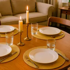 ROBERTA ALLEN - Set de 4 Individuales Redondos Gipsy