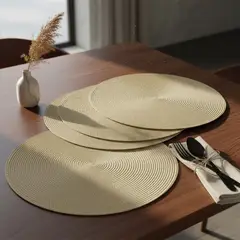 ROBERTA ALLEN - Set de 4 Individuales Redondos Gipsy