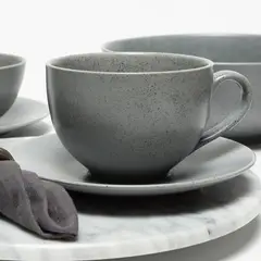 BASEMENT HOME - Taza Té 500 Ml Con Plato Cerámica Gres