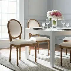 ROBERTA ALLEN - Par de Sillas Comedor Croissette Ovaladas