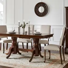 ROBERTA ALLEN - Mesa de Comedor Valerie 6 Puestos Expandible Madera