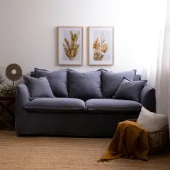 BASEMENT HOME - Sofá 2 Cuerpos Atlanta Tela