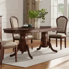 ROBERTA ALLEN - Mesa de Comedor Ovalada Valerie 8 Puestos Madera