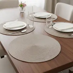 ROBERTA ALLEN - Set de 4 Individuales Redondos Gipsy