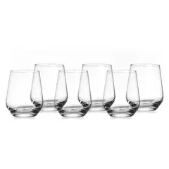 KROSNO - Set 6 Vasos Cortos 6 Vidrio Tulip 480Ml
