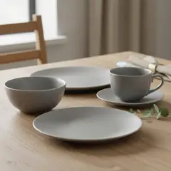 BASEMENT HOME - Juego de Vajilla 30 Piezas Cerámica Gres