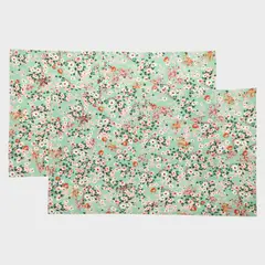 BASEMENT HOME - Set de Paños de Cocina Algodón Estampado Floral