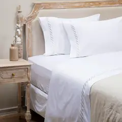 ROBERTA ALLEN - Sábana Bordada 300 Hilos Cadeneta