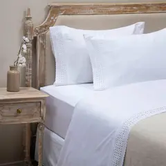 ROBERTA ALLEN - Juego De Sábanas Algodón 300 Hilos Bordado