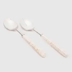 CASA CANTABRIA - Set X2 Piezas De Servir Rattan Silver