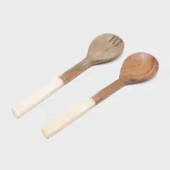 CASA CANTABRIA - Set X2 Piezas De Servir Wood White