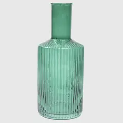 BASEMENT HOME - Botellón Estriado 1.5L Vidrio Verde