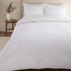 CASA CANTABRIA - Funda De Plumón 100% Algodón Plumeti Blanco