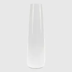 CASA CANTABRIA - Florero Cerámica Blanco 51x15 Cm