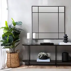 BASEMENT HOME - Espejo De Pared Ventana 90X90 cm Decorativo