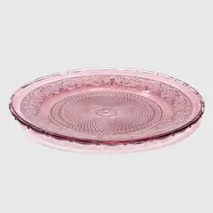ROBERTA ALLEN - Plato Base Vidrio Labrado 30 cm