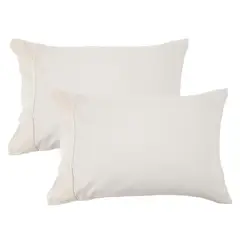 BASEMENT HOME - Set de 2 Fundas de Almohada Blancas