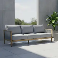 BASEMENT HOME - Sofá 3 Cuerpos Lita Gris