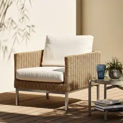 BASEMENT HOME - Sofá De Terraza Gobi Beige 1 Cuerpo