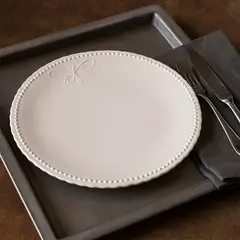 ROBERTA ALLEN - Set 4 Platos 27 Cm Porcelana Blanco Libélula New