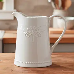 ROBERTA ALLEN - Jarra Porcelana 2 Litros Libélula Blanca