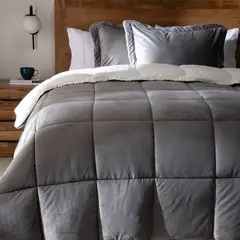 BASEMENT HOME - Plumón Sherpa Bicolor Mink