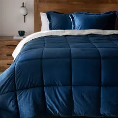 BASEMENT HOME - Plumón Sherpa Bicolor Mink