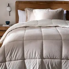 BASEMENT HOME - Plumón Sherpa Bicolor Mink