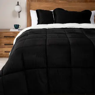 BASEMENT HOME - Plumón Sherpa Bicolor Mink