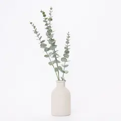 MICA - Planta Artificial Rama Eucalipto Con Macetero 50X9 Cm