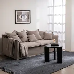 BASEMENT HOME - Sofá Cama Atlanta 3 Cuerpos Gris
