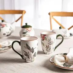 ROBERTA ALLEN - Set 2 Mugs Taza Fruits