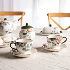 ROBERTA ALLEN - Set De 2 Tazas De Té Con Plato Fruits