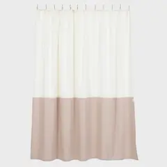 BASEMENT HOME - Cortina de Tela 180x180 cm Beige Algodón
