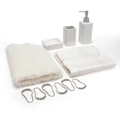 ROBERTA ALLEN - Set de Accesorios para Baño Sonia Beige 6 Unidades