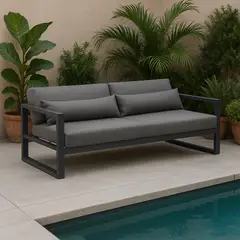 BASEMENT HOME - Sofá de Terraza 3 Cuerpos Mónaco