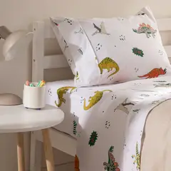 MICA KIDS - Juego de Sábanas Dinosaurios 180 Hilos