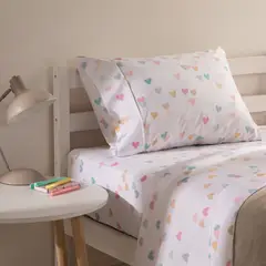MICA KIDS - Juego de Sábanas LOVE 180 Hilos
