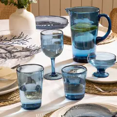 BASEMENT HOME - Vaso Largo Acrílico Azul Lisboa 500 Ml