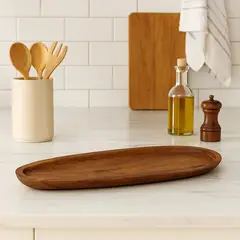 BASEMENT HOME - Tabla Aperitivo Madera Acacia Natural 38 x 13 x 1,5 cm