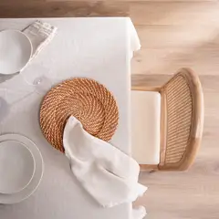 BASEMENT HOME - Set de 2 Servilletas Lino Natural 45x45 cm