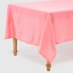 BASEMENT HOME - Mantel Lino Algodón Rectangular Coral