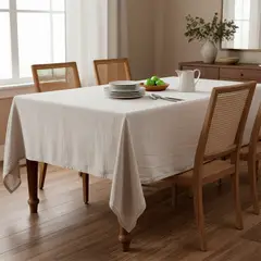 BASEMENT HOME - Mantel Lino Natural Rectangular