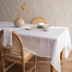 BASEMENT HOME - Mantel Lino Blanco