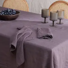 BASEMENT HOME - Set de 2 Servilletas Lino Gris 45x45 cm