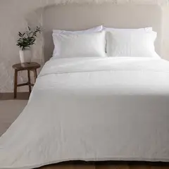 CASA CANTABRIA - Cubrecama Liso Blanca