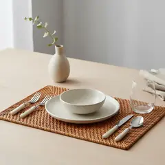 BASEMENT HOME - Individual Rattan Natural Rectangular