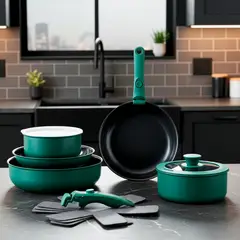 WURDEN - Batería de Cocina 15 Piezas Apilable Antiadherente Smart Click