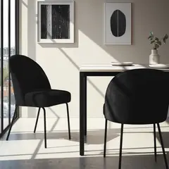 BASEMENT HOME - Par De Sillas Comedor Creston Negro